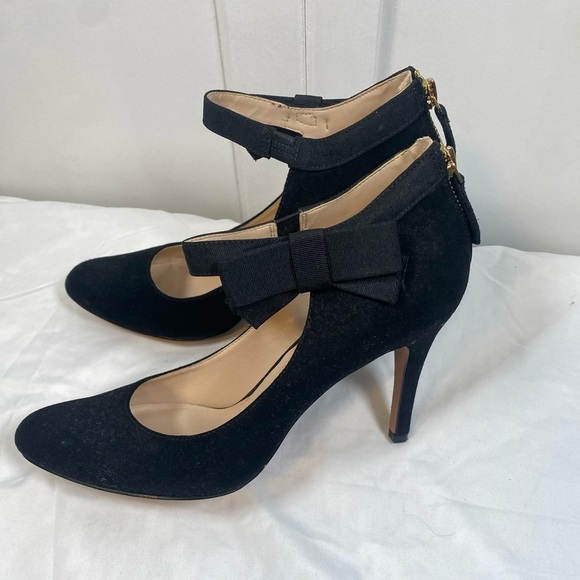 Nine West Shoes - Nine West - Modern Black Mary Jane Pumps - cute bows - 8